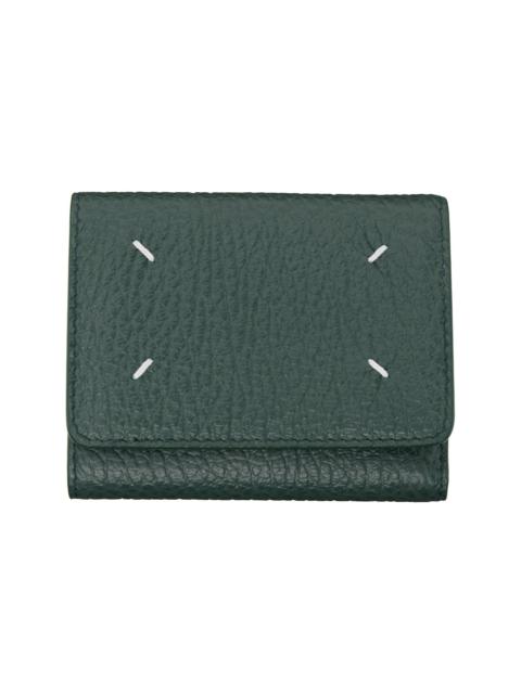 Green Four Stitches Wallet