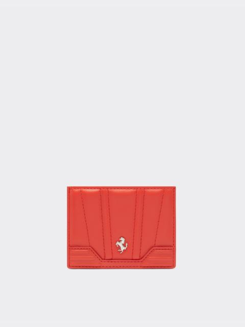 GT Ferrari leather card holder with livery motif