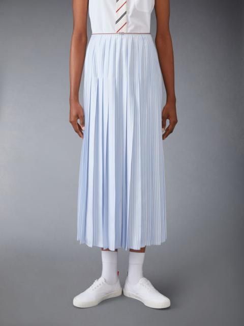 Silk Twill Pleated Skirt