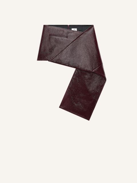 FOLD VINYL MINI-SKIRT