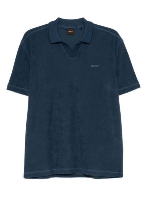 logo-embroidered cotton t-shirt