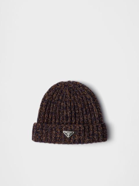Wool and cashmere beanie