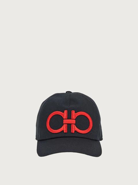 FERRAGAMO GANCINI BASEBALL CAP | REVERSIBLE