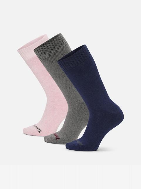 Women's Ashland 3-Pack Heathered Boot Crew Sock