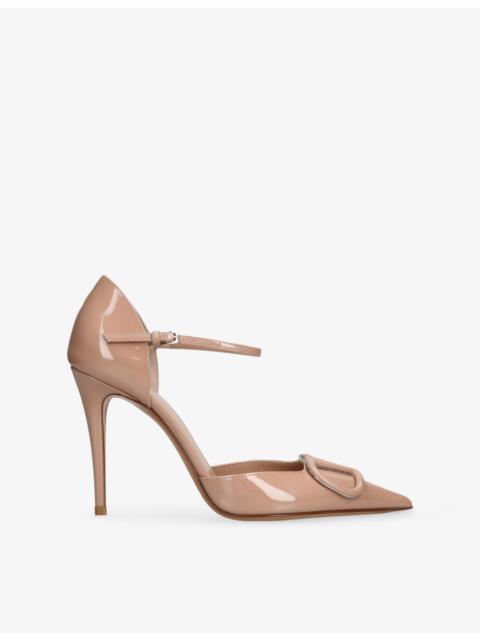 VLogo Patent-Leather Courts