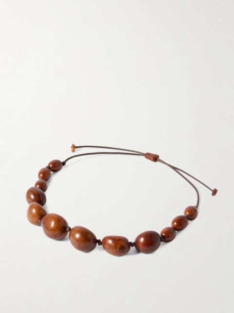 The Statement Tagua And Leather Necklace