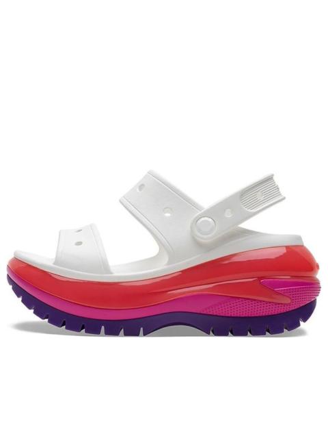 (WMNS) Crocs Classic Mega Crush Sandal 'White Red Purple' 207989-94S