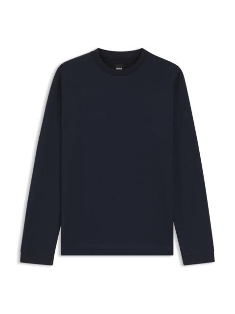 MERCERIZED-COTTON T-SHIRT WITH MICRO PATTERN