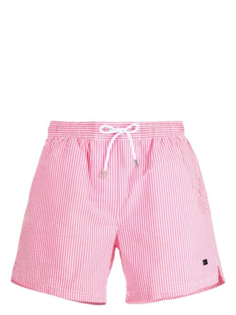 Velvetfish striped swim shorts