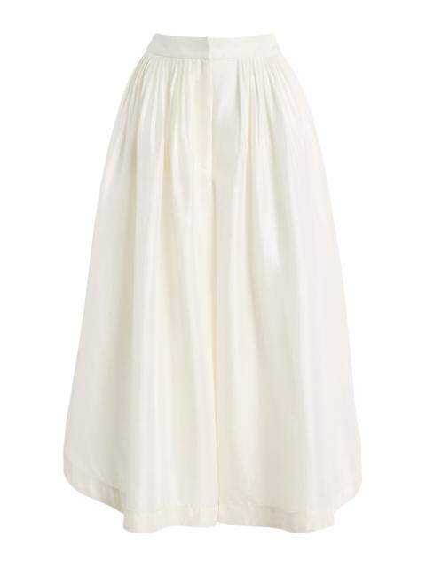 Athena Silk Pants ivory