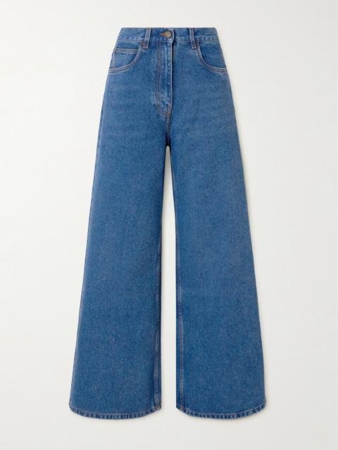 High-rise Wide-leg Denim Jeans