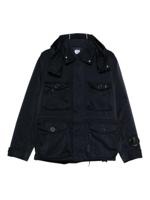 patch-pocket hooded jacket