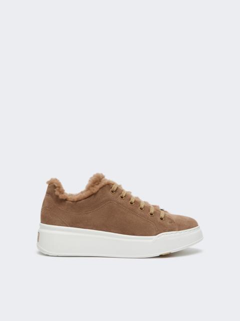 TMAXI Suede and Teddy fabric trainers