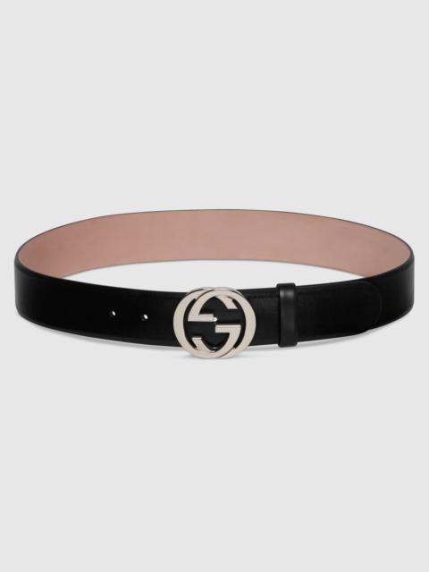 Belt with Interlocking G buckle