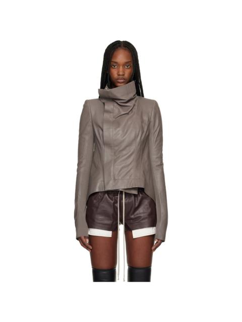 Gray Temple Naska Leather Jacket
