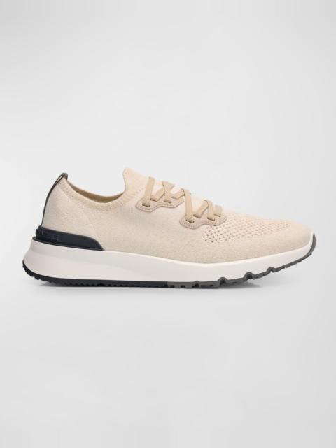 Men's Melange Knit Runner Sneakers