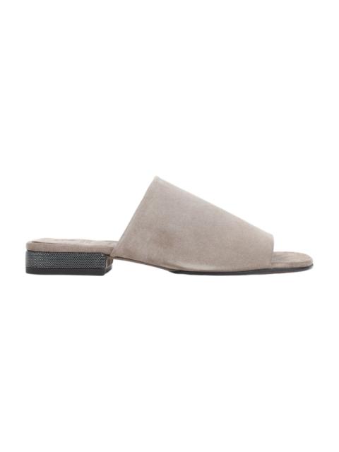 Suede Flat Sandals