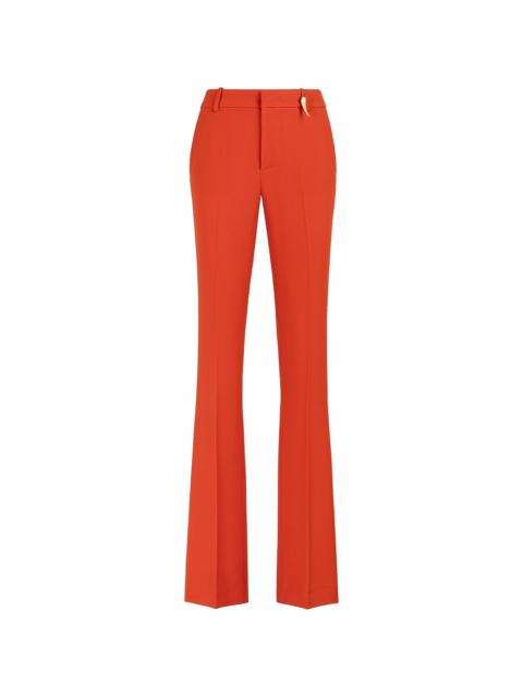 Tiger Tooth-detailed flared trousers