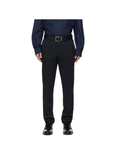 Navy Slim-Fit Trousers