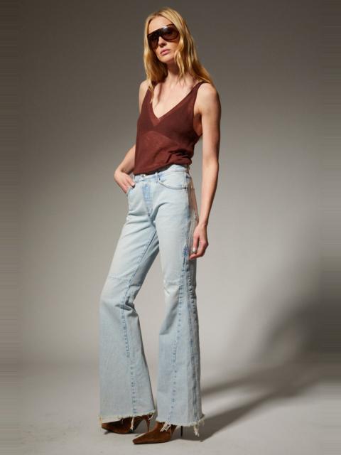 FARAH PATCH FLARE DENIM