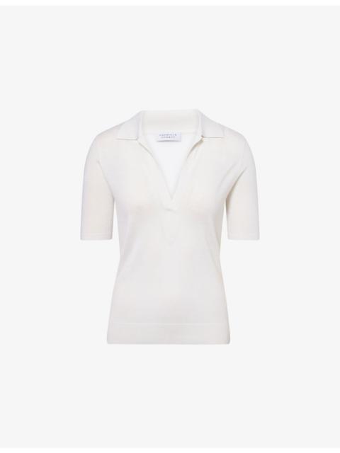 Frank Regular-Fit Cashmere-And-Silk Knit Polo Shirt