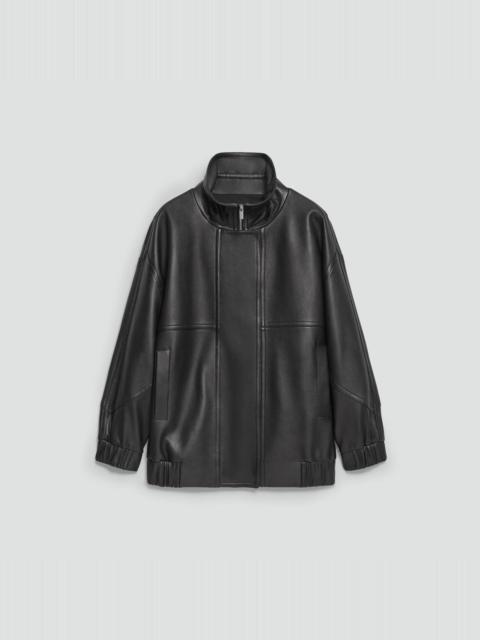 High Collar Jacket in Leather
