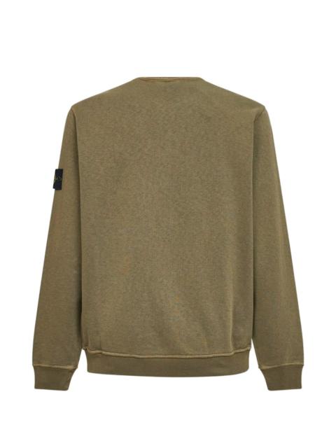 Stone Island Ribbed Logo-patch Sweatshirt