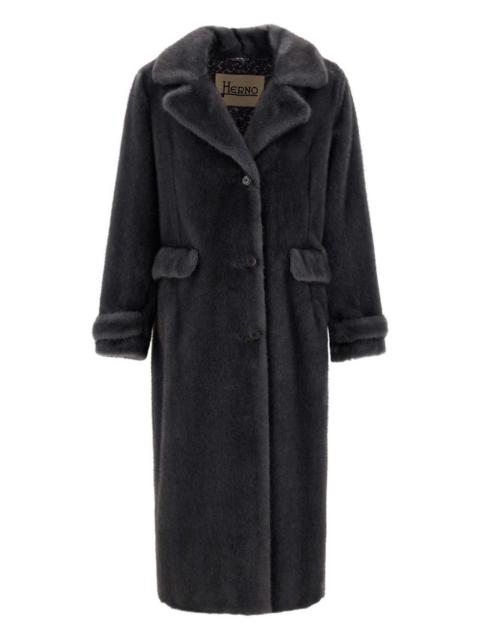 lapel-collar single-breasted coat