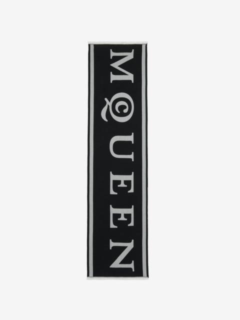 McQueen Wool Jacquard Scarf