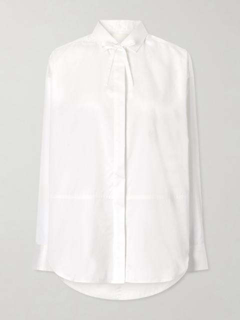 The Dune Tie-detailed Cotton-sateen Shirt