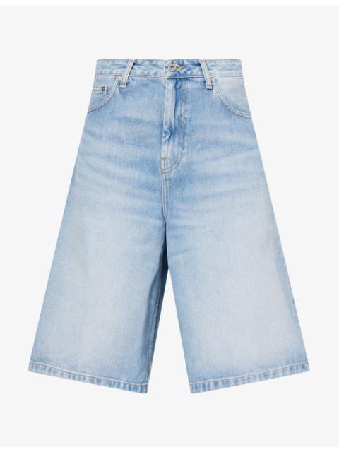 Belmont Wide-Leg Denim Shorts