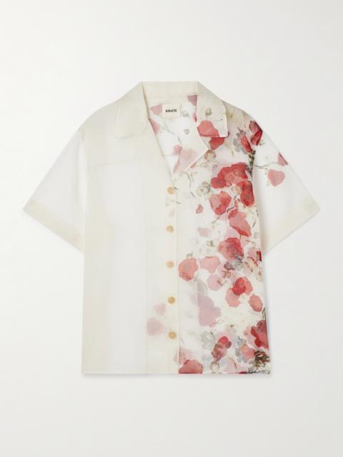 Riordan Printed Silk-organza Shirt