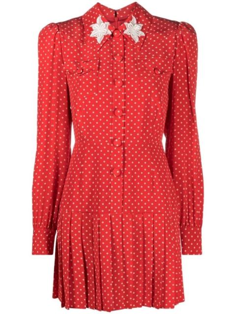 polka-dot minidress