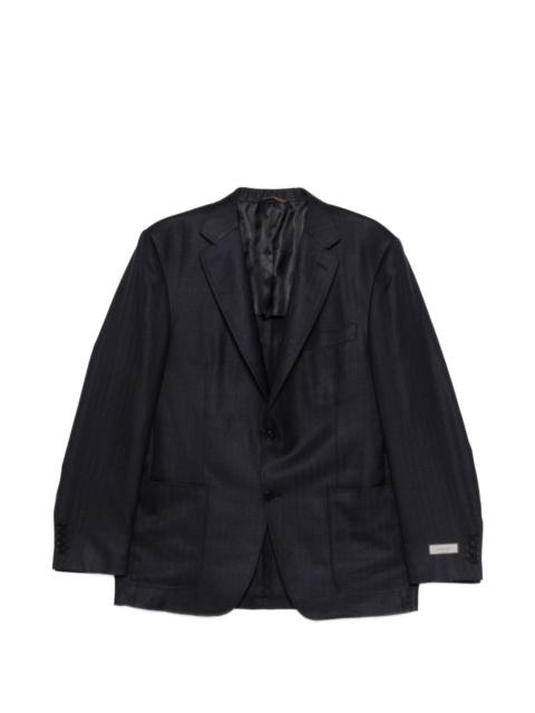 pocket two-button blazer