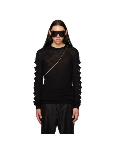 Black Biker Level Sweater