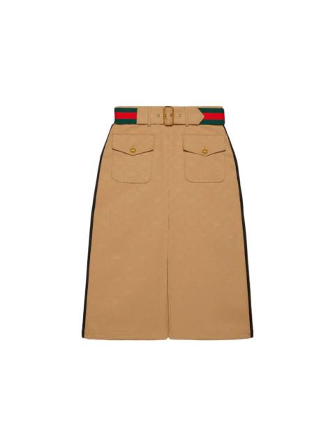Gucci x adidas Jacquard Skirt Beige