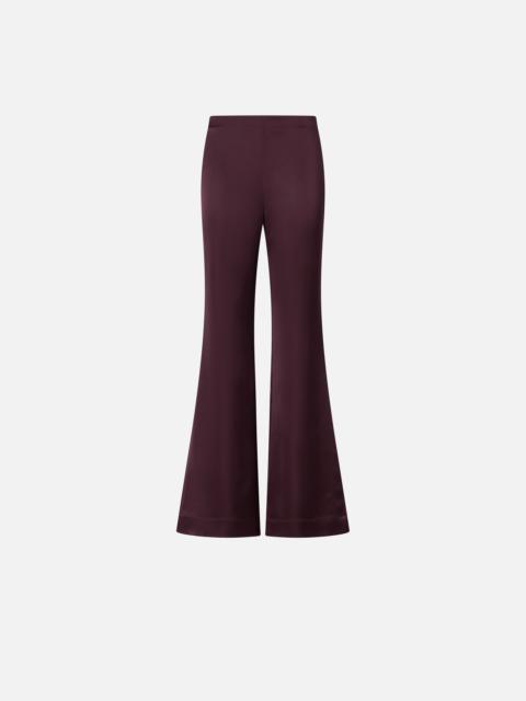 FLARED TROUSERS IN SATIN