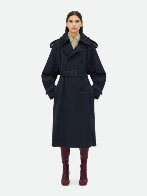 Wool Gabardine Trench Coat