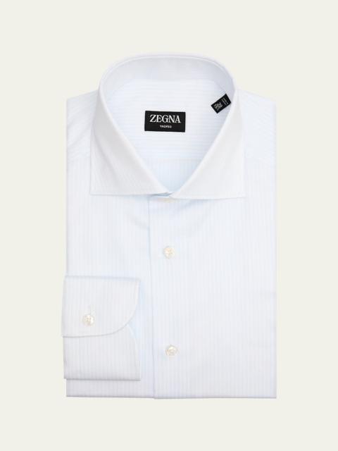 Men's Tonal Stripe Trofeo Cotton Dress Shirt