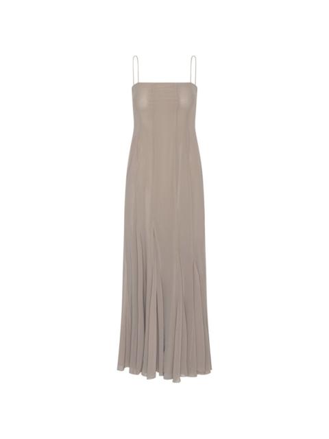 chiffon strap maxi dress