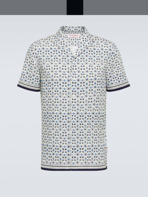 Hibbert floral bowling shirt