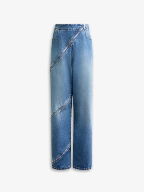SPIRAL JEANS IN FADED DENIM