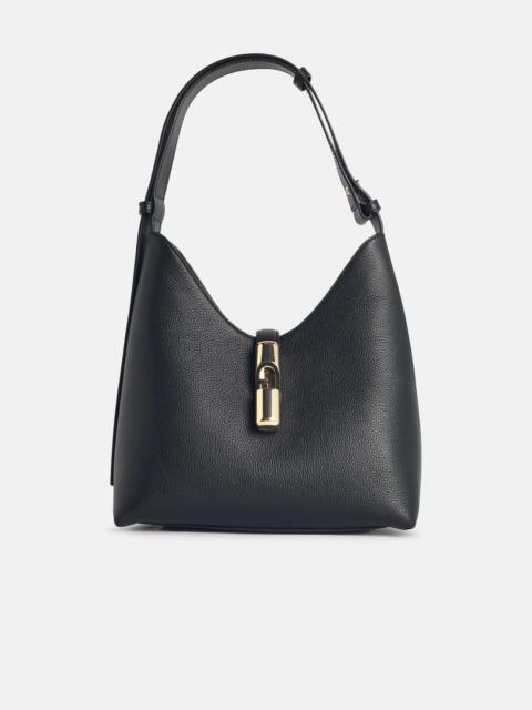S 'GOCCIA' BLACK LEATHER SHOULDER BAG