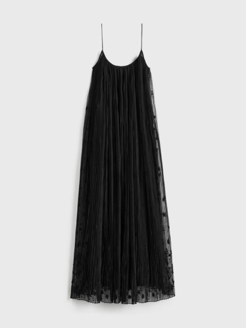 Floral tulle dress black