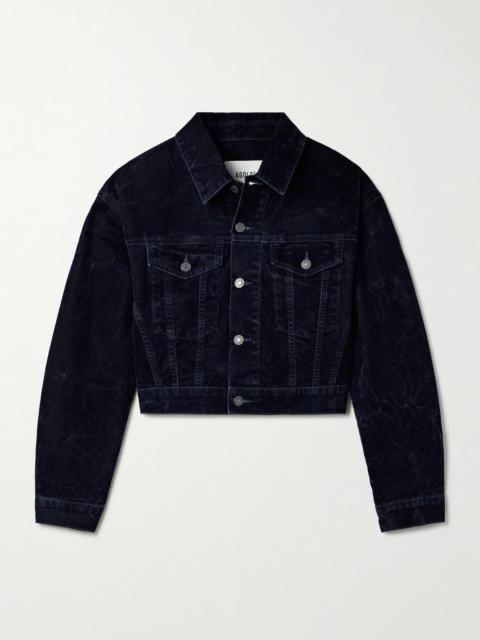 Radley Cropped Cotton-blend Velvet Jacket