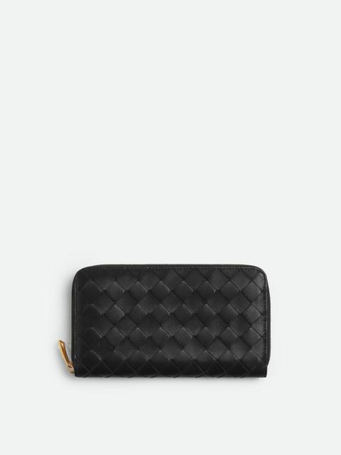 Intrecciato Zip Around Wallet