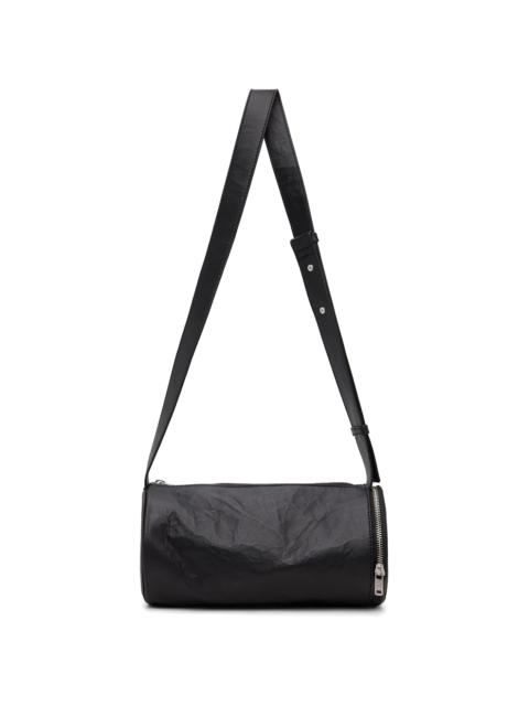 Black 'Y-3' Leather Barrel Bag