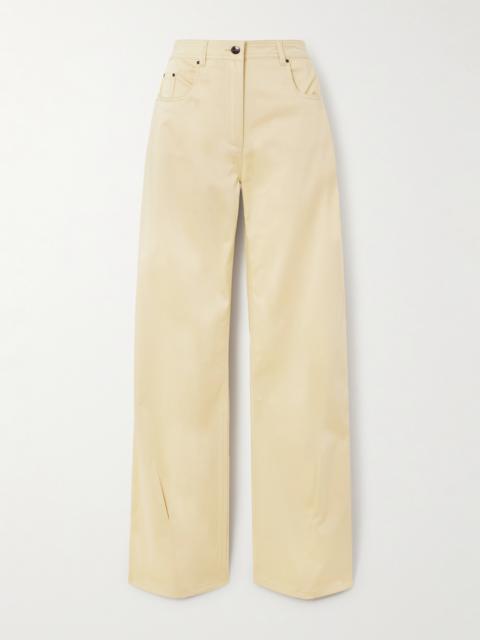 Armine Cotton-blend Straight-leg Pants