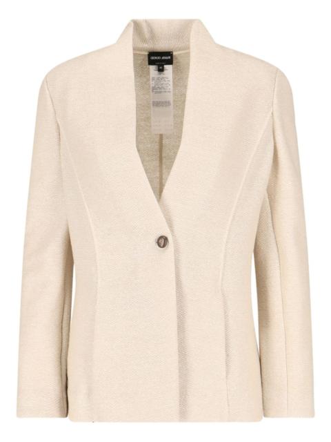 button single-breasted blazer