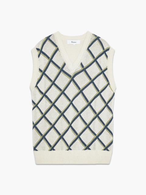 Argyle Knitted Vest